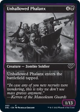 Unhallowed Phalanx card from Innistrad: Double Feature