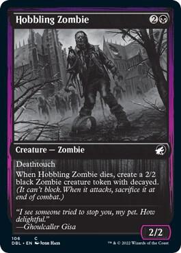 Hobbling Zombie card from Innistrad: Double Feature