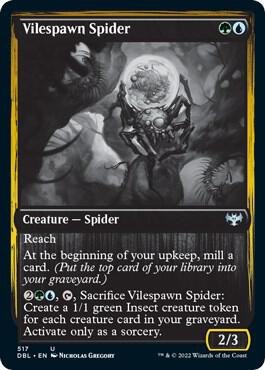 Vilespawn Spider card from Innistrad: Double Feature