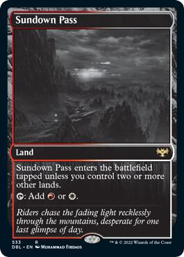 Sundown Pass card from Innistrad: Double Feature