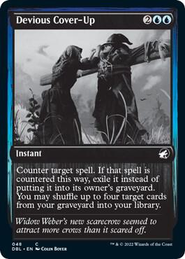 Devious Cover-Up card from Innistrad: Double Feature