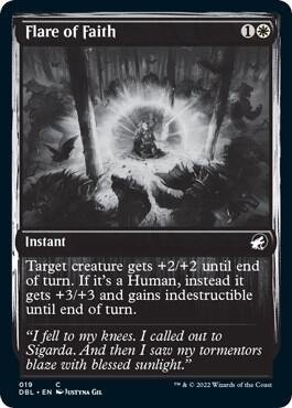 Flare of Faith card from Innistrad: Double Feature