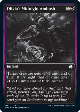 Olivia's Midnight Ambush card from Innistrad: Double Feature