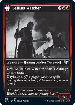 Ballista Watcher card from Innistrad: Double Feature