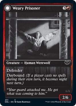 Weary Prisoner card from Innistrad: Double Feature