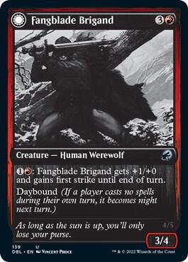 Fangblade Brigand card from Innistrad: Double Feature