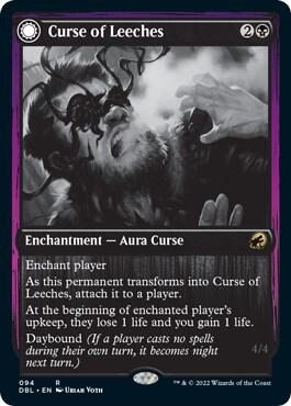 Curse of Leeches card from Innistrad: Double Feature