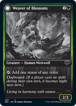Weaver of Blossoms card from Innistrad: Double Feature