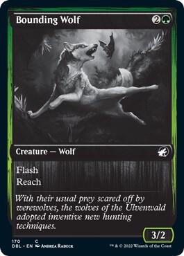 Bounding Wolf card from Innistrad: Double Feature