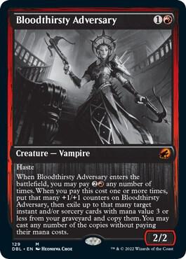 Bloodthirsty Adversary card from Innistrad: Double Feature