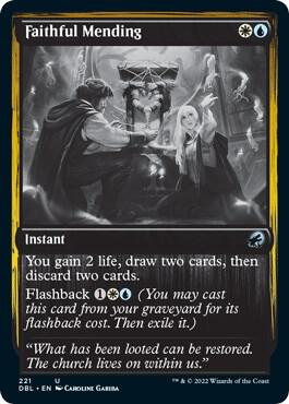 Faithful Mending card from Innistrad: Double Feature