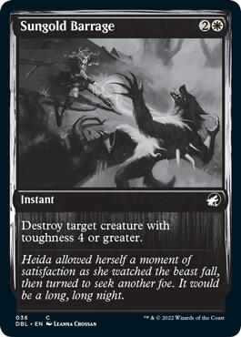 Sungold Barrage card from Innistrad: Double Feature