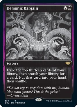 Demonic Bargain card from Innistrad: Double Feature