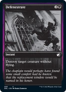 Defenestrate card from Innistrad: Double Feature
