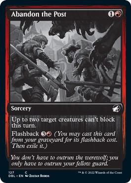Abandon the Post card from Innistrad: Double Feature