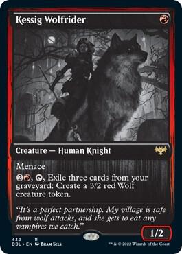 Kessig Wolfrider card from Innistrad: Double Feature