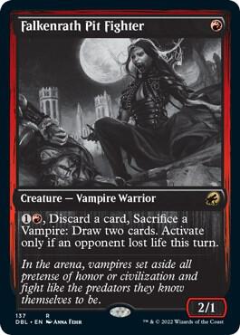 Falkenrath Pit Fighter card from Innistrad: Double Feature