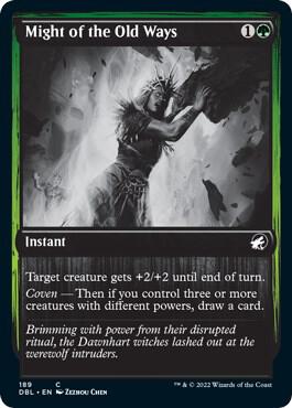 Might of the Old Ways card from Innistrad: Double Feature