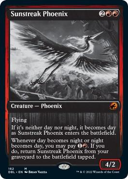 Sunstreak Phoenix card from Innistrad: Double Feature