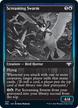 Screaming Swarm card from Innistrad: Double Feature