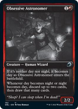 Obsessive Astronomer card from Innistrad: Double Feature