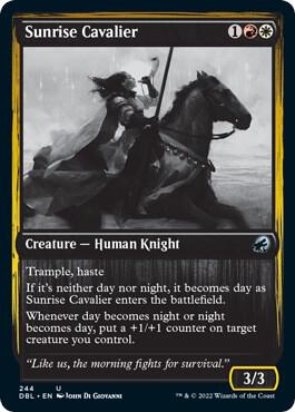 Sunrise Cavalier card from Innistrad: Double Feature