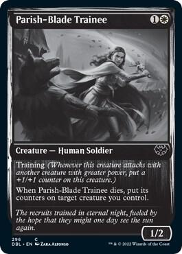 Parish-Blade Trainee card from Innistrad: Double Feature