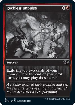 Reckless Impulse card from Innistrad: Double Feature