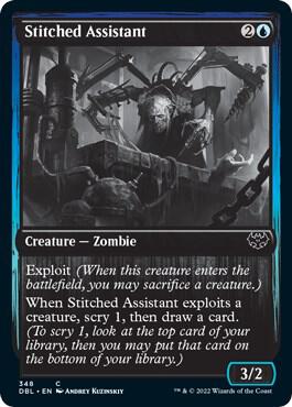 Stitched Assistant card from Innistrad: Double Feature