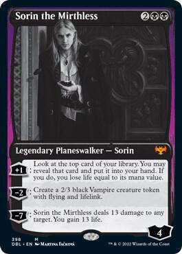 Sorin the Mirthless card from Innistrad: Double Feature