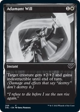 Adamant Will card from Innistrad: Double Feature