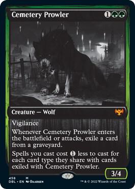 Cemetery Prowler card from Innistrad: Double Feature