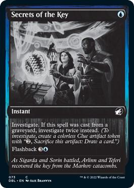 Secrets of the Key card from Innistrad: Double Feature