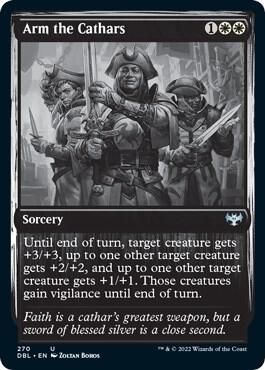 Arm the Cathars card from Innistrad: Double Feature