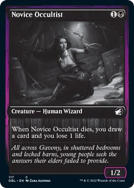Novice Occultist card from Innistrad: Double Feature