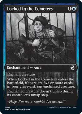 Locked in the Cemetery card from Innistrad: Double Feature