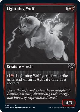 Lightning Wolf card from Innistrad: Double Feature
