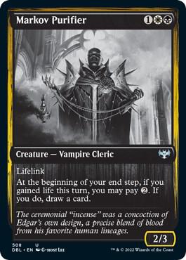 Markov Purifier card from Innistrad: Double Feature