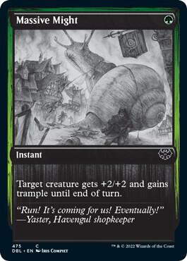 Massive Might card from Innistrad: Double Feature