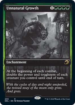 Unnatural Growth card from Innistrad: Double Feature