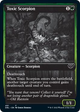 Toxic Scorpion card from Innistrad: Double Feature