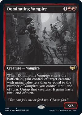 Dominating Vampire card from Innistrad: Double Feature