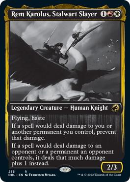 Rem Karolus, Stalwart Slayer card from Innistrad: Double Feature