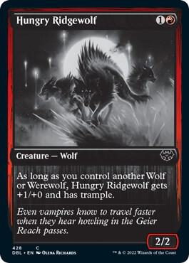 Hungry Ridgewolf card from Innistrad: Double Feature