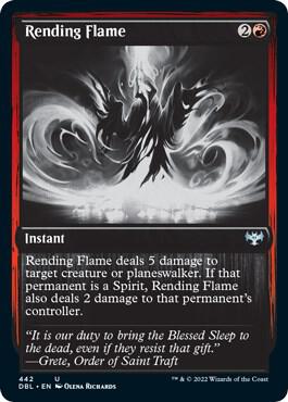 Rending Flame card from Innistrad: Double Feature