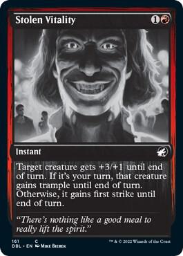 Stolen Vitality card from Innistrad: Double Feature