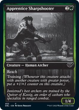 Apprentice Sharpshooter card from Innistrad: Double Feature