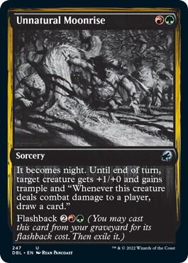 Unnatural Moonrise card from Innistrad: Double Feature
