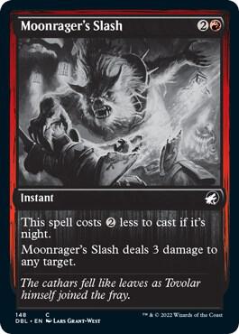 Moonrager's Slash card from Innistrad: Double Feature