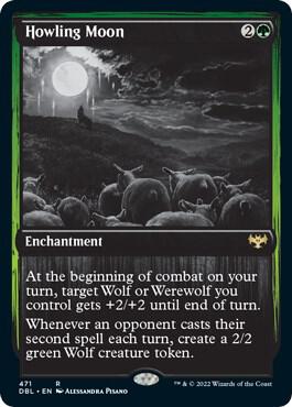 Howling Moon card from Innistrad: Double Feature